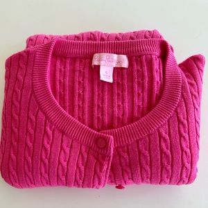Lily Pulitzer PINK 100% cotton cardigan